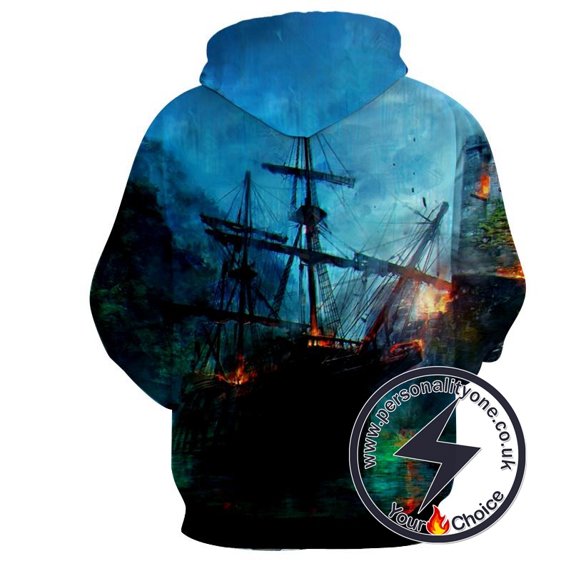 Assassin's Creed 3D - Pirates Ship - Assassin's Creed Hoodies